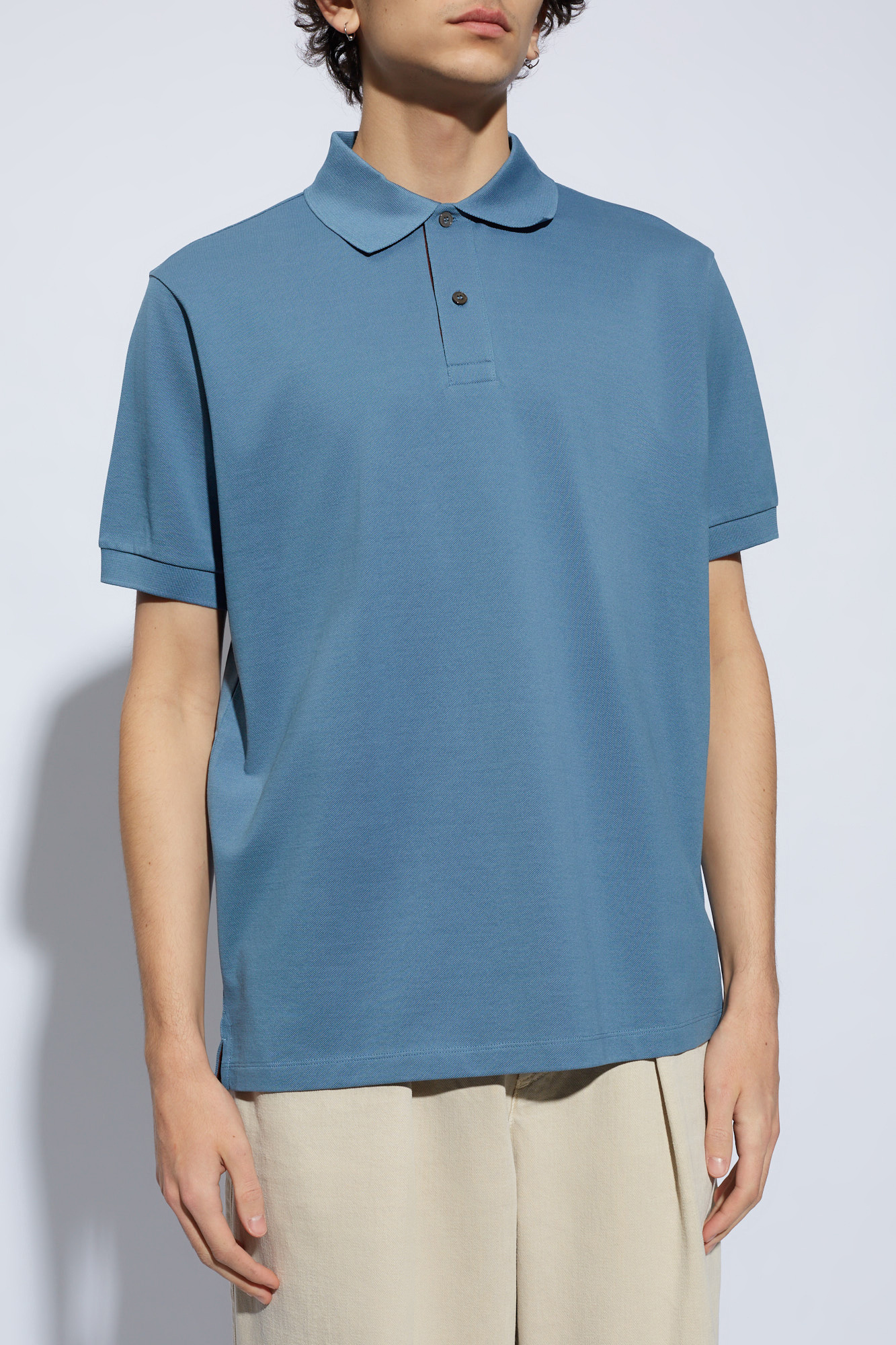 Polo enfant Sport polyester - Blue Cotton polo shirt Paul